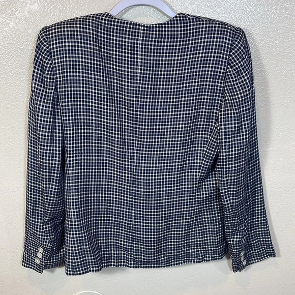 SASSON plaid jacket size 8 - Picture 2 of 7